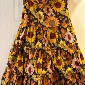 Gymboree Sunflower Print Dress and bow